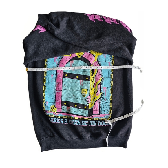 'Devil At My Door' Long Sleeve Crewneck Sweatshirt Adult Size Small - Picture 8 of 15